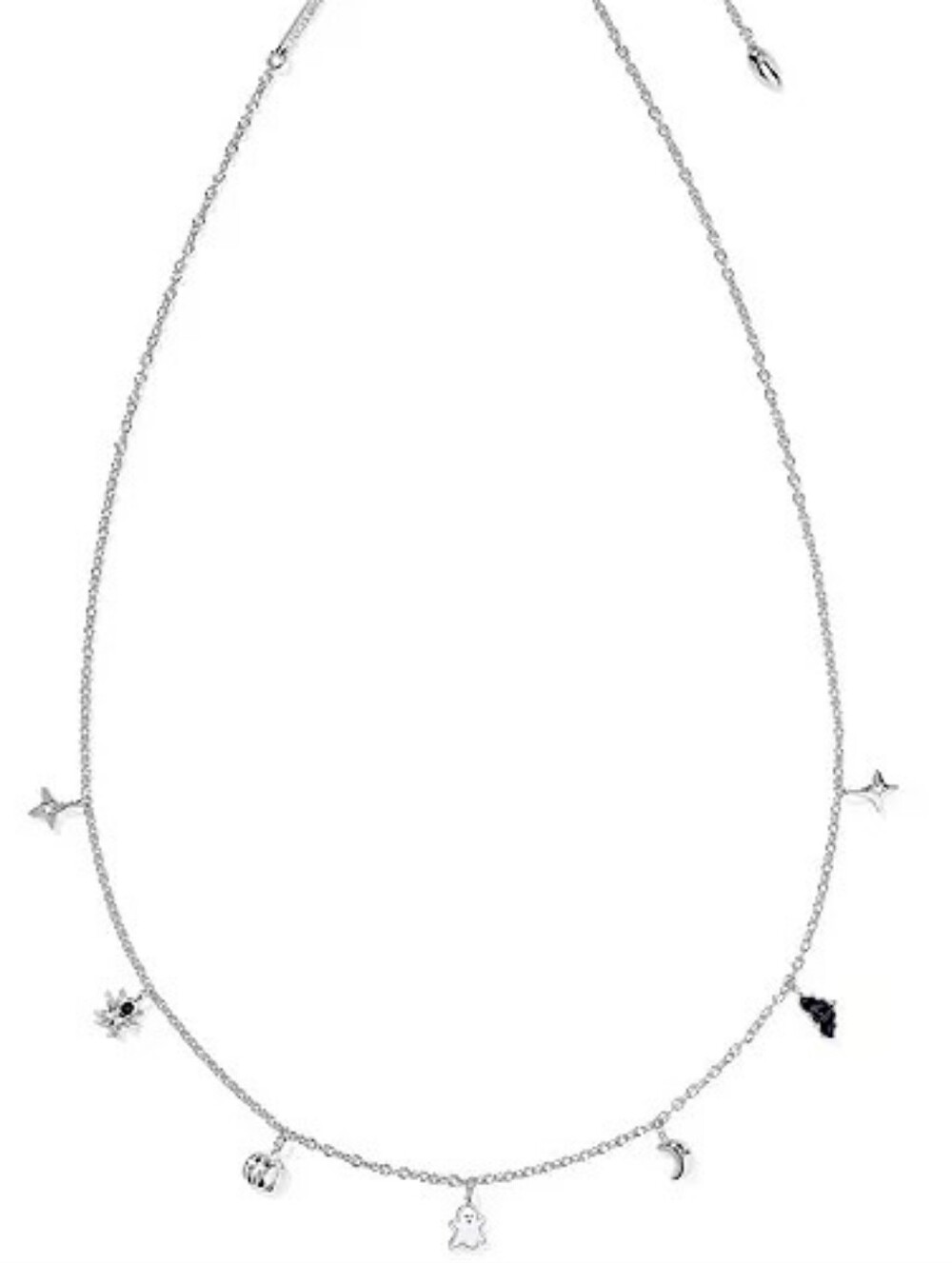 Kendra Scott Rhodium plated Brass Halloween Strand Short Necklace charms New